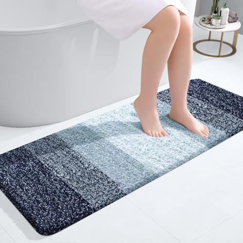 OLANLY Bathroom Runner Rug 47x17, Extra Soft Absorbent Microfiber Bath Rugs by OLANLY