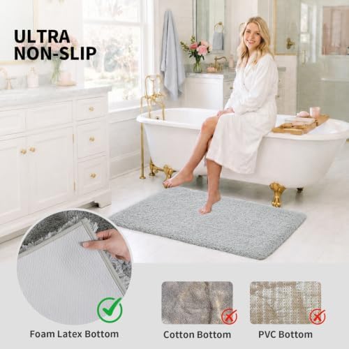 ILANGO Bathroom Rugs 60" × 24", Extra Soft Absorbent Microfiber Bath Rugs - Image 6
