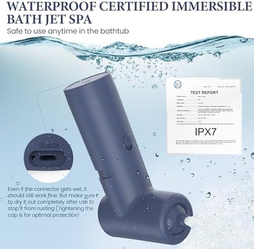 Bath Jets for Tub, Cordless IPX7 Rechargeable Bath Jet or Bubble Modes - Image 5