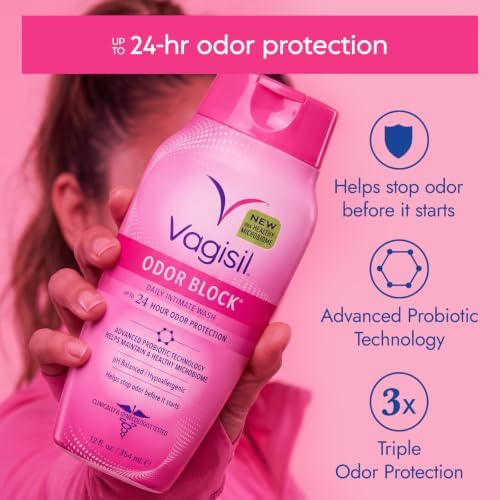 Vagisil Odor Block Feminine Wash, pH Balanced, Gentle, 12 Fl Oz (1 Pack) - Image 2