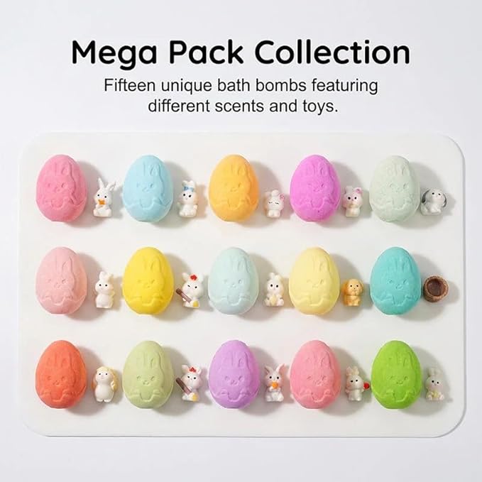12-Piece Bath Bomb Gift Set for Kids, Bath Bombs for Kids with Surprise Inside, 12 Pack Kid Bath Bombs Gift Set, Organic Colorful Bubble Bath Fizzy Ball, Fun Educational Toy Fizzy (#G(15PC))