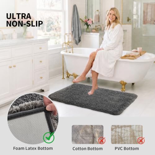 ILANGO Bathroom Rugs 48" × 24", Extra Soft Absorbent Microfiber Bath Rugs - Image 6