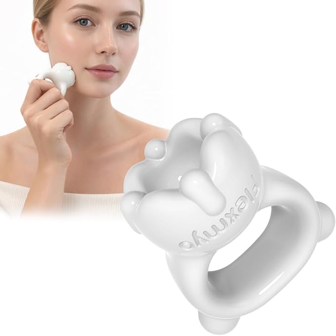Ring Gua Sha Fascia Tool. Face & Body Massager – Non-Toxic Clay Ceramic, Durable & Easy Grip. Korean Beauty Gift/US Patented