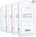 Colonial Candle Strawberry Rhubarb Scented Wax Melts, Wax Melt Warmer Cubes, Long Lasting Scented Wax Warmer Cubes, 4 Pack, 6 Cubes Each - Made in The USA