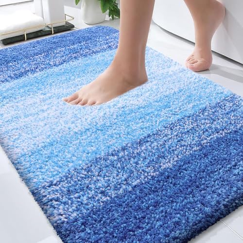 OLANLY Bathroom Rugs Mat 34x21, Extra Soft Absorbent Microfiber Bath Rugs by OLANLY