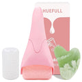 huefull Ice Roller for Face with 2 Rollers and Gua Sha Facial Tools, Face Roller for Self Care, Guasha Tool for Face, Puffiness Relief, Skin Care Gifts for Woman