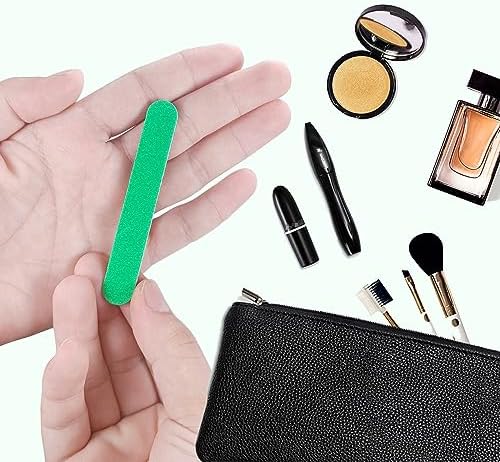 Mini Nail Files Bulk (100 Pcs), Double Sided Emery Board Nail File for Nature Nails, Manicure Tool Set Disposable Colorful Nail File for Home Salon Use Travel Size Men Women Kids Wood Board - Image 5