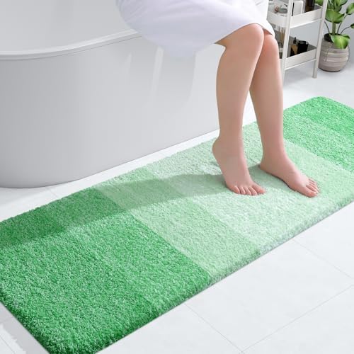 OLANLY Bathroom Runner Rug 59x20, Extra Soft Absorbent Microfiber Bath Rugs by OLANLY