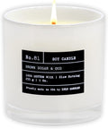 Lulu Candles | Brown Sugar & Oud | Luxury Scented Soy Jar Candle | Hand Poured in The USA | Highly Scented & Long Lasting- 9 Oz.