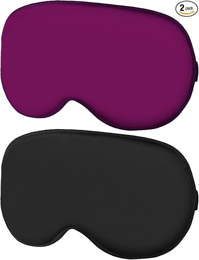 Silk Sleep Mask for Women Man, Thicken Eye Mask for Sleeping, Breathable Eye Covers for Sleeping, Soft Eyesahde, Reduces Puffy Blindfold