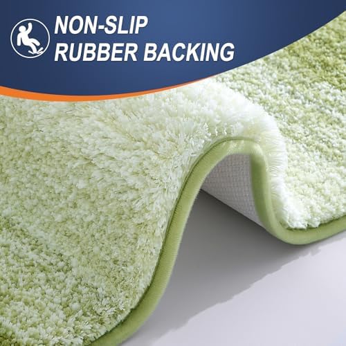 OLANLY Bathroom Runner Rug 59x24, Extra Soft Absorbent Microfiber Bath Rugs - Image 5