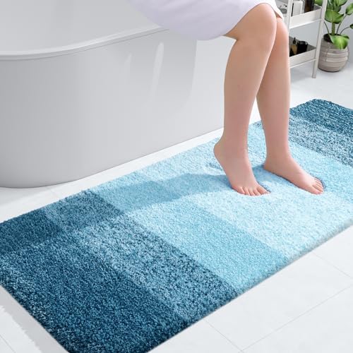 OLANLY Large Bathroom Rugs 50x30, Extra Soft Absorbent Microfiber Bath Rugs by OLANLY