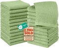 Utopia Towels 24 Pack Washcloths, 12x12 in, 100% Cotton, Sage Green by UTOPIATOWELS
