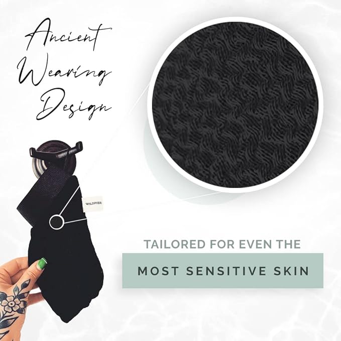 Wildpier Beauty Luxe Deep Exfoliating Glove - Biodegradable Viscose, Body Exfoliator Improves Skin Texture, Exfoliating Face Scrub Reduces Acne, Dead Skin Remover for Body, Body Scrubber Exfoliator