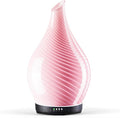 Porseme 280ml Essential Oil Diffuser Glass Color Changing Aroma Air Diffusers Aromatherapy Ultrasonic Cool Mist Humidifier 7 Running Hours Waterless Auto-Off for Sleeping, Yoga, Spa (Pure Pink)