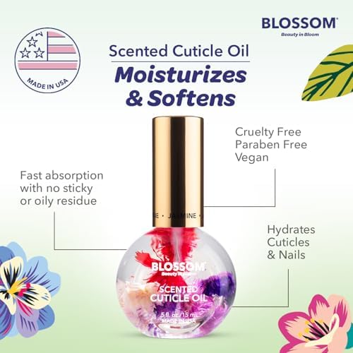Blossom Cuticle Oil for Nails, Hydrating, Moisturizing, Jasmine, 0.5 fl. oz - Image 6