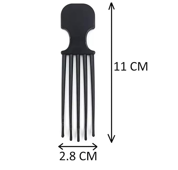 Scalp Scratcher, Scalp Massager, Hair Pick Comb, Pocket Size Comb - Relieves Itchy Scalp - Black, Plastic, One Count