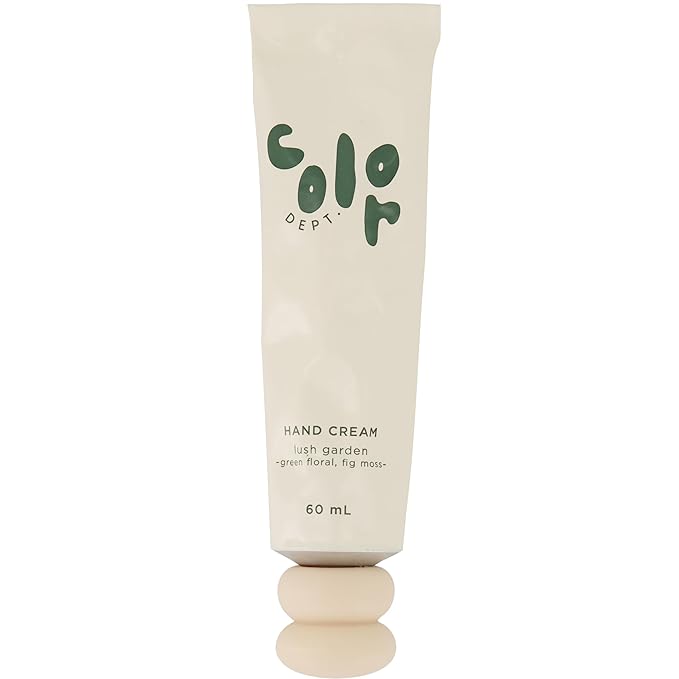 Color Dept. Hand Cream Lush Garden, Green Floral Fig & Moss Travel Size Hand Moisturizer for Dry Skin Self Care Gift for Women