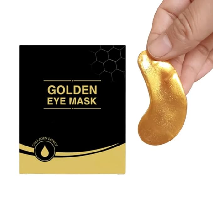 “24K Gold Eye Patches for Radiant, Youthful Eyes – Collagen & Hyaluronic Boost – Reduce Puffiness, Dark Circles & Wrinkles – 12 Pairs”
