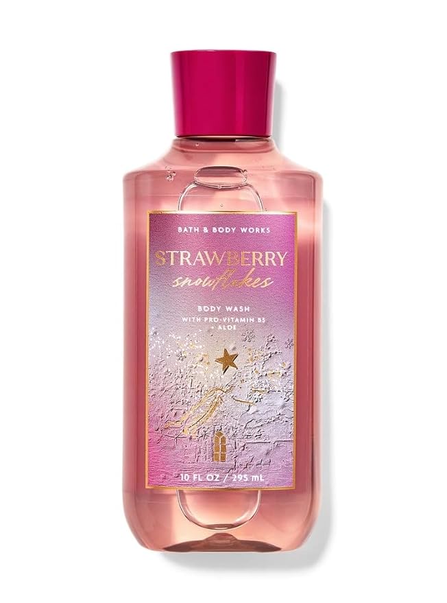 Bath and Body Works Body Wash Shower Gel Gift Set (10 Fl Oz (Pack of 1), Strawberry Snowflakes)