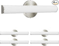 OOWOLF 4 Pack LED Vanity Light Bar for Bathroom, Dimmable Bathroom Light Fixtures 17.3inch 12W 1200LM Over Mirror Lighting Fixture Wall Sconce Modern Vanity Lighting 4000K Brushed Nickel