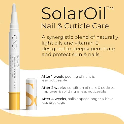 CND SolarOil Cuticle Oil,Natural Blend Of Jojoba,Vitamin E,Rice Bran and Sweet Almond Oils,Moisturizes and Conditions Skin,0.08 oz,(Pack of 2) - Image 2
