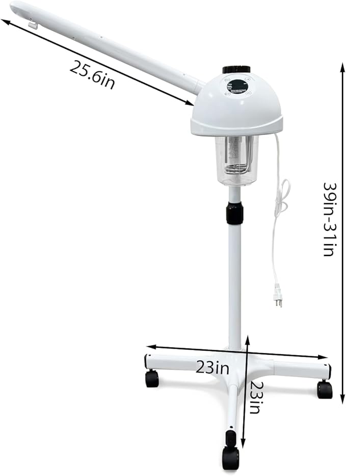 Professional Facial Steamer with Hot Ozone Function—Ideal for Estheticians and Beauty Professionals, for Use at Home or in the Salon
