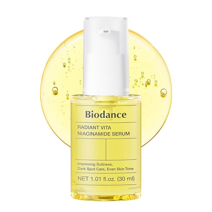 BIODANCE Radiant Vita Niacinamide Serum, for Even Tone Dark Spot Care with Vitamin C, Hydrating for Sensitive Skin, Filter Glow Serum, Korean Skin Care, Mothers Day Gifts | 1.01 floz