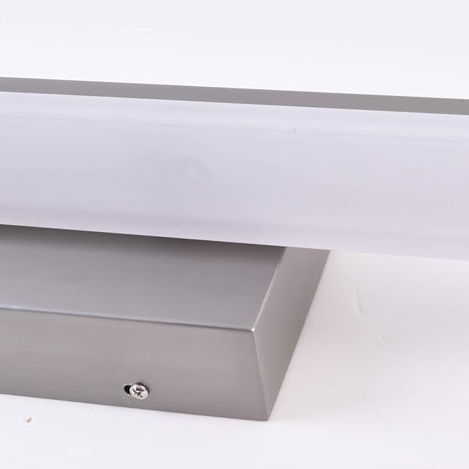 mirrea 36in Modern LED Vanity Light for Bathroom Lighting Dimmable 36w Brushed Nickel (Warm White 3000K)