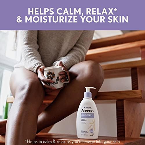 Aveeno Stress Relief Moisturizing Lotion, 12 Fl. Oz (Pack of 4) - Image 4