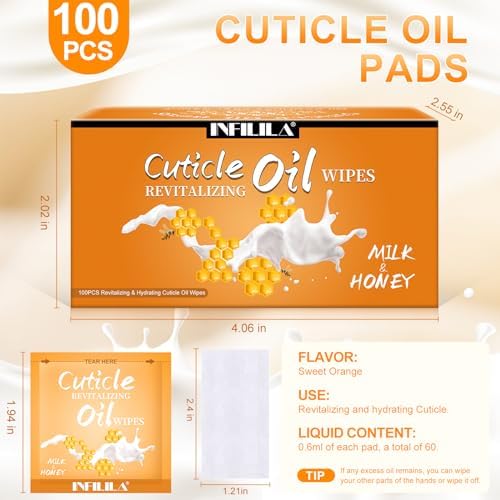 NXJ INFILILA 100PCS Cuticle Oil for Nails,Mini Cuticle Oil Bulk for Travel - Image 2