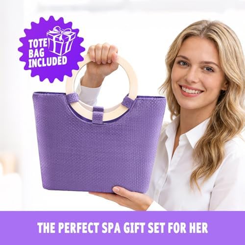 Spa Luxetique Bath Sets for Women Gifts - 10 Pcs Lavender Spa Kit, Self Care Kit for Her, Birthday, Anniversary, Holiday, Christmas Gifts for Her, Mother, Girlfriends, Wife - Image 6