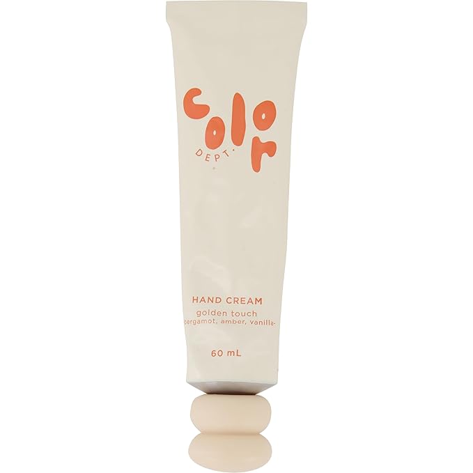 Color Dept. Hand Cream – Golden Touch, Travel Size Moisturizing Hand Lotion with Warm Bergamot Amber & Vanilla Scent, Daily Hand Moisturizer for Dry Skin