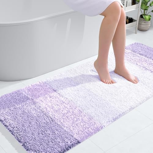 OLANLY Bathroom Runner Rug 54x24, Extra Soft Absorbent Microfiber Bath Rugs by OLANLY