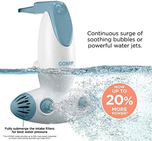 Conair Jet Hydro Spa - Portable Bath Spa with Dual Hydro Jets for Tub - BathSpa Jet - Tub Creates Soothing Bubbles and/or Massage - SpaBath for At Home Use (Pack of 2) - Image 2