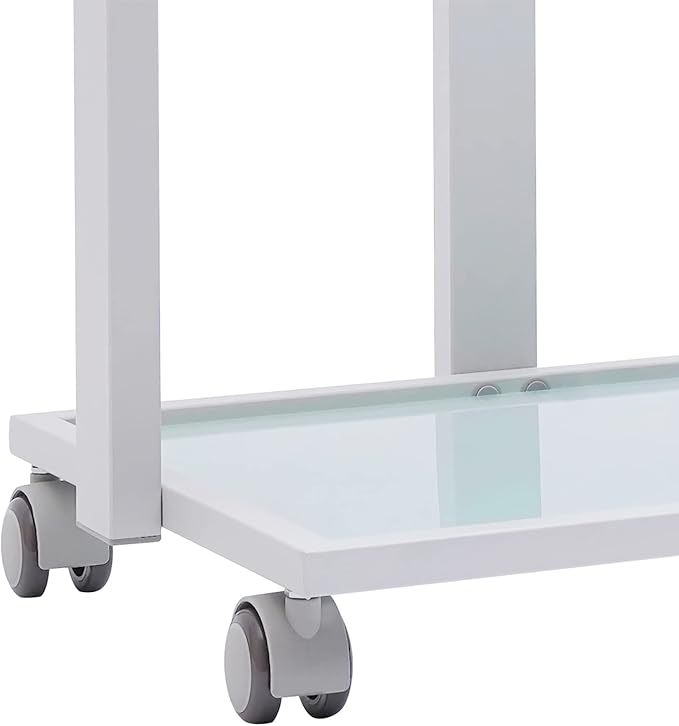3-Tier Salon Rolling Trolley Cart, Stand Tray Rolling Cart with Wheel Storage Spa Salon Equipment Machine Organizer Stand Tray Treatment Beauty Trolley Cart for Bathroom, Laundry, Bedroom