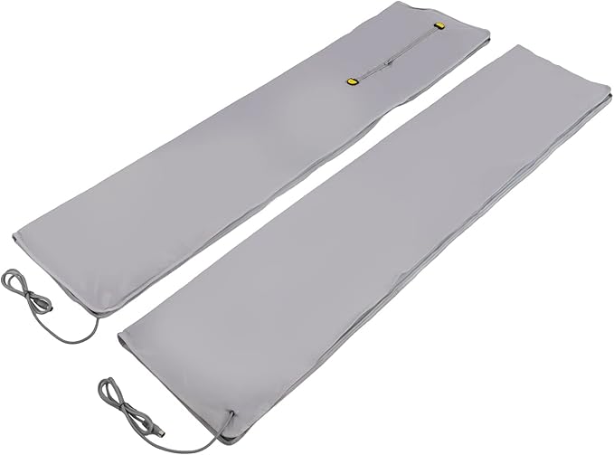 Sauna Blanket, 110V 650W Far Infrared Sauna Blanket Sauna Bag Body Shaper Blankets 35-80℃/ 95-176℉ Portable Saunas Bag Body Shaper Blankets for Beauty Salons, Spas (Silver+Zipper Style)