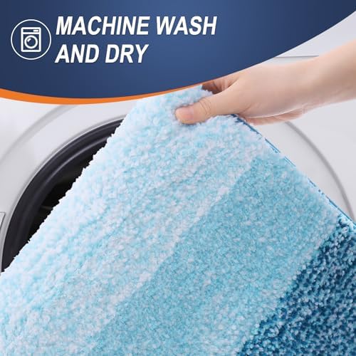 OLANLY Bathroom Runner Rug 47x20, Extra Soft Absorbent Microfiber Bath Rugs - Image 5