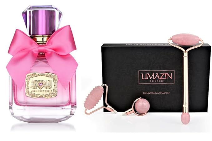 Generic JMP I LOVE YOU Women's Perfume EDP 3.4 oz + Premium UMAZIN Jade Roller Set COMBO!