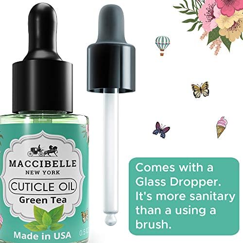 Cuticle Oil 0.5 oz - Heals Dry Cracked Cuticles (Green Tea, 0.5 Fl Oz) - Image 4