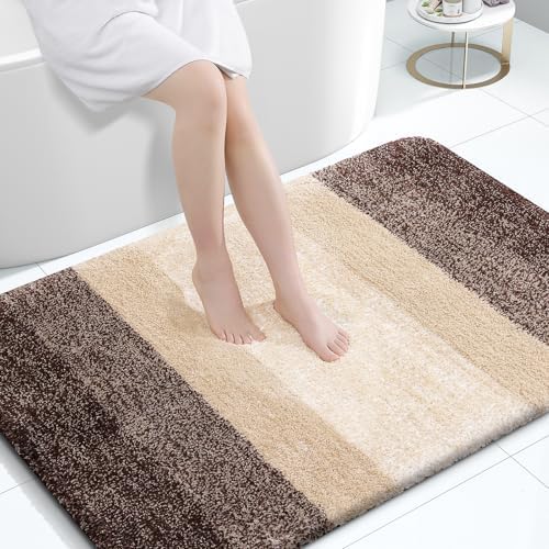 OLANLY Large Bathroom Rugs 47x32, Extra Soft Absorbent Microfiber Bath Rugs by OLANLY