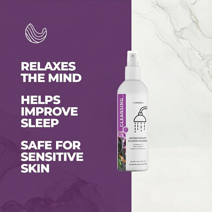 Soothing Shower Spray – 4oz Aromatherapy Shower Steamer Mist for a Spa-Like Experience – Elevates Your Shower – All-Natural Essential Oils (Speermint)