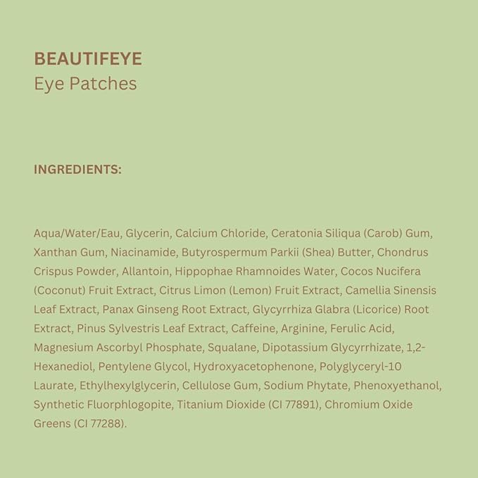 Pixi BeautifEYE Hydrogel Under-Eye Patches | Refreshing Eye Patches For Dark Circles | Brighten & Hydrate Under Eyes | 30 Pairs / 60 Patches