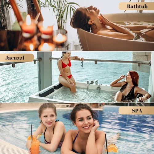 Extra Thick Full Body Bath Pillows for Bathtub- Luxury Bath Cushion for Head, Neck and Back Support, Soft Bath Pillow for Tub, Comfort Relaxation Spa Gifts Bathtub Accessories for Women - Image 7
