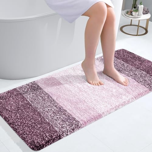 OLANLY Bathroom Runner Rug 44x20, Extra Soft Absorbent Microfiber Bath Rugs by OLANLY