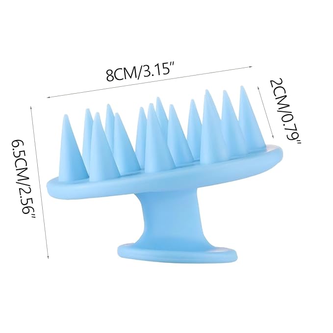 INVODA 4PCS Scalp Scrubber Brush Shampoo Massager for Dandruff & Hair Growth, Exfoliating Shower Brush for Men, Women, Pets, Travel-Friendly & Ergonomic