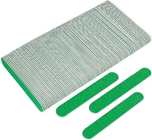 Mini Nail Files Bulk (100 Pcs), Double Sided Emery Board Nail File for Nature Nails, Manicure Tool Set Disposable Colorful Nail File for Home Salon Use Travel Size Men Women Kids Wood Board by GigaGround