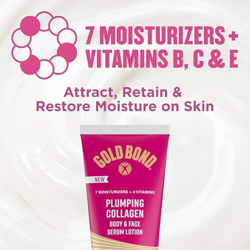 Gold Bond Plumping Collagen Body & Face Serum Lotion, Cherry Blossom Scent 8 Ounce (Pack of 24) - Image 6