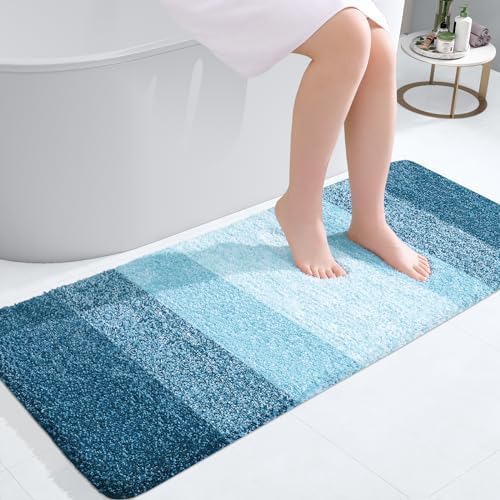 OLANLY Bathroom Runner Rug 47x20, Extra Soft Absorbent Microfiber Bath Rugs by OLANLY