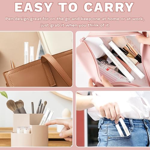 Meschett 2PCS Cuticle Oil Pens for Nail Care, Moisturizing Nail Oil Pen with Soft Brush, Hydrating Cuticle Oil for Dry Nails & Cuticles (Aloe & Jasmine Flavor) - Image 5